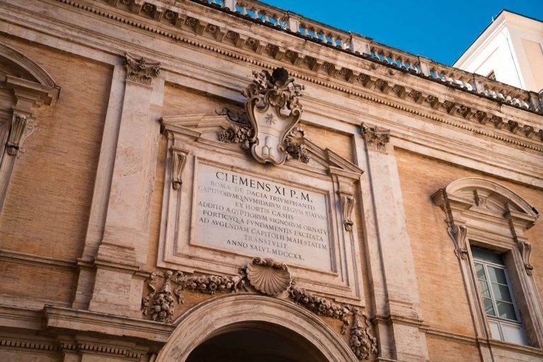 Facade d'un bâtiment du musée du capitole